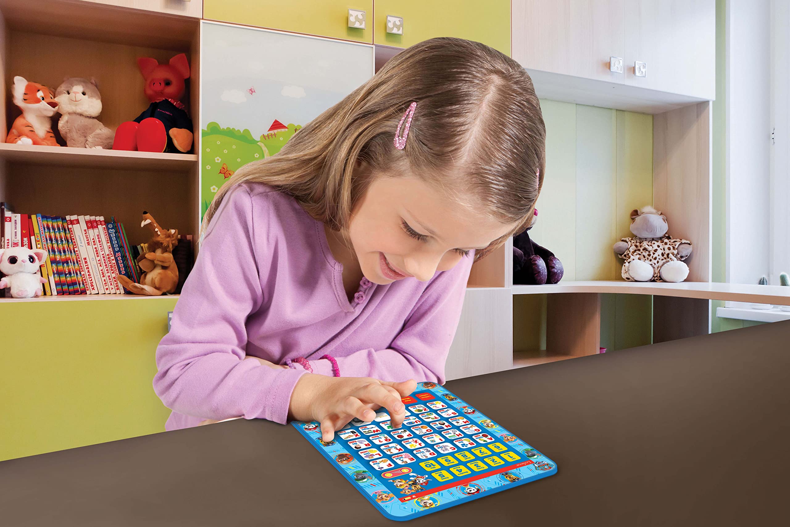 LEXiBOOK Paw Patrol tablet compact size fits little hands.