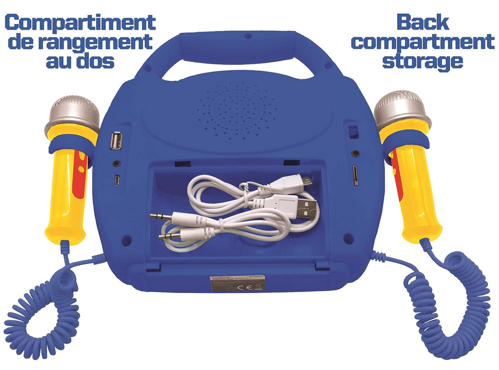 LEXiBOOK Paw Patrol voice changer with playful effects during songs.