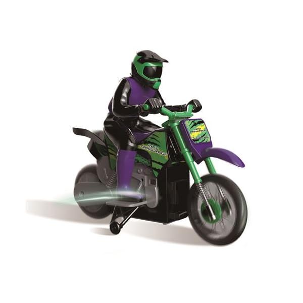 LEXiBOOK RC18 Crosslander stunt traction for confident turning on varied surfaces.