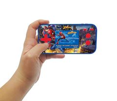 Lexibook Spider-Man Cyber Arcade red and blue casing appeals to kids