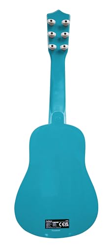 Bright blue Stitch guitar makes learning fun and engaging for children.