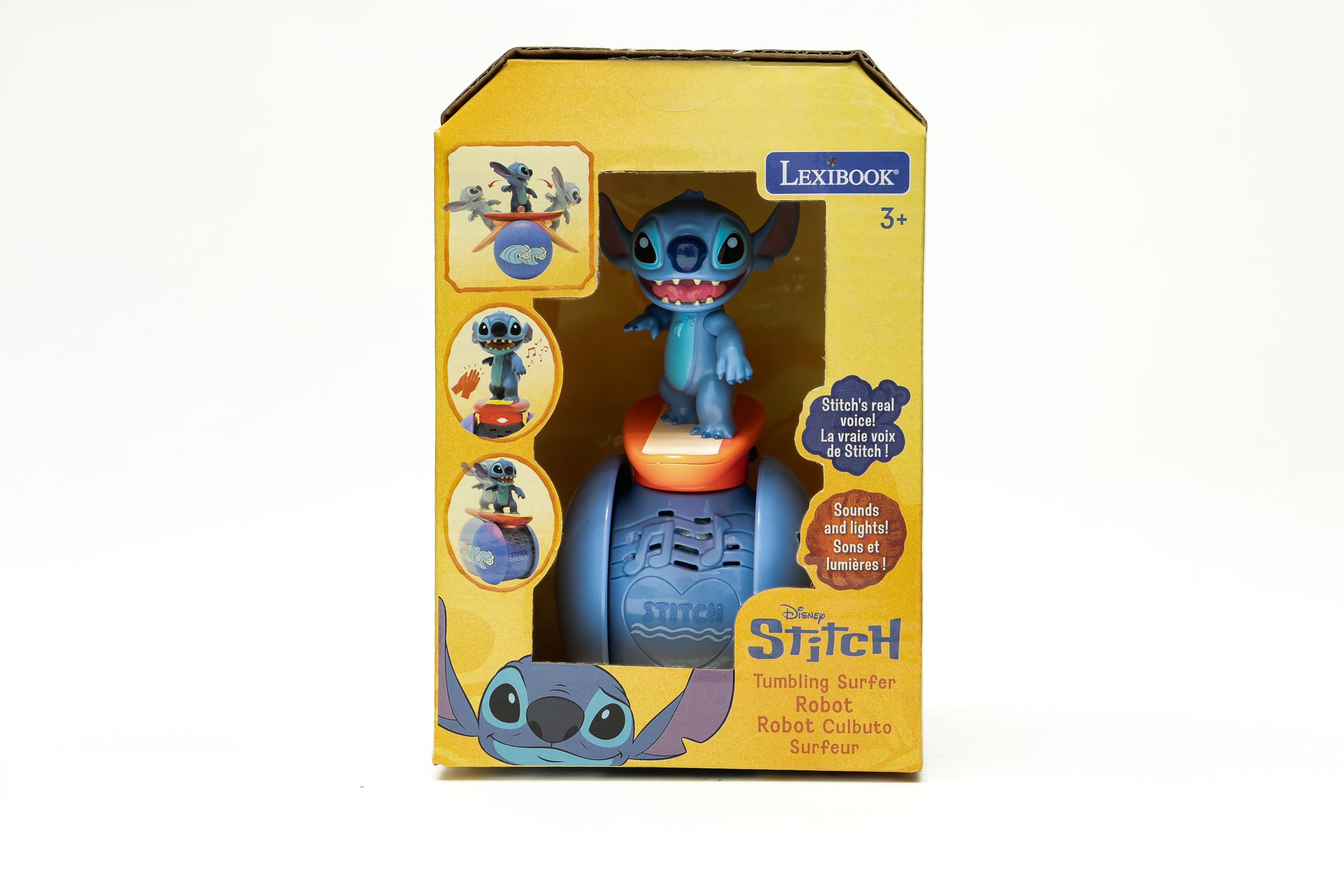 LEXiBOOK Stitch Surfer Robot clap sensor triggering sounds