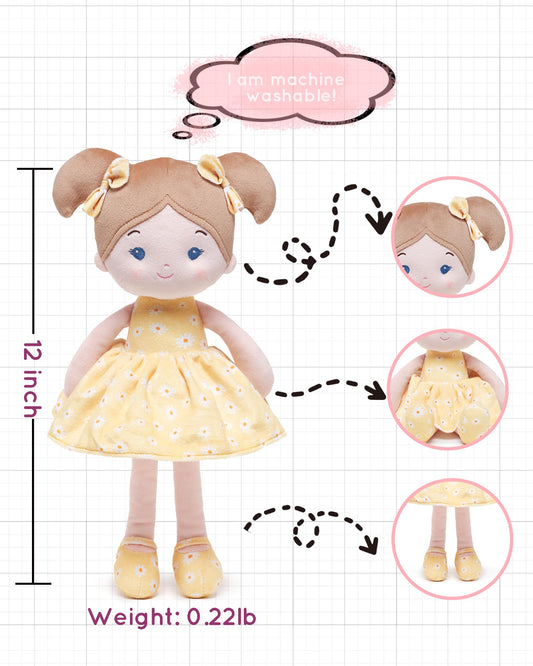 LeyaDoll close-up of ultra-soft materials for cozy hugs.
