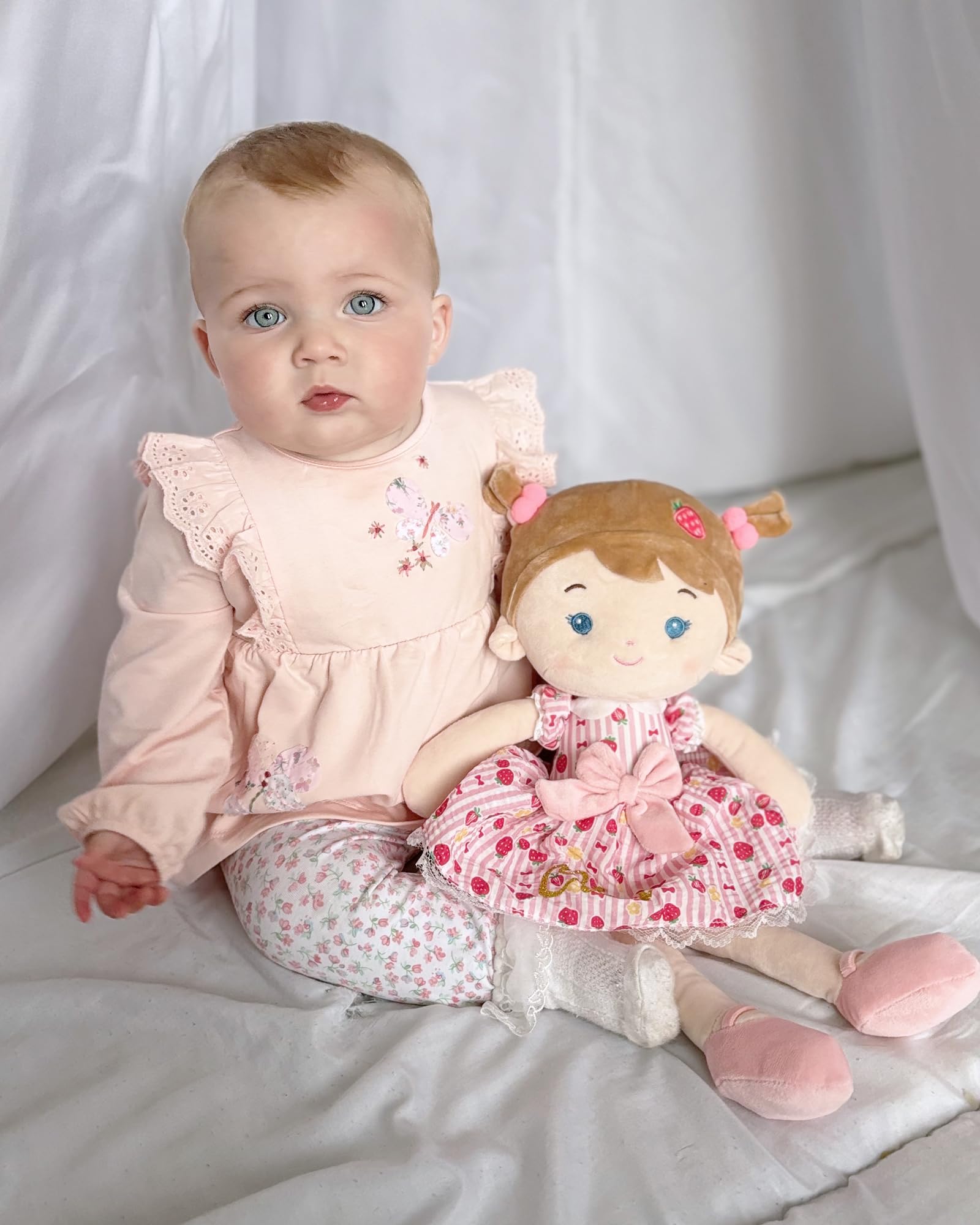 LeyaDoll packaged in pink gift box, ready for gifting.