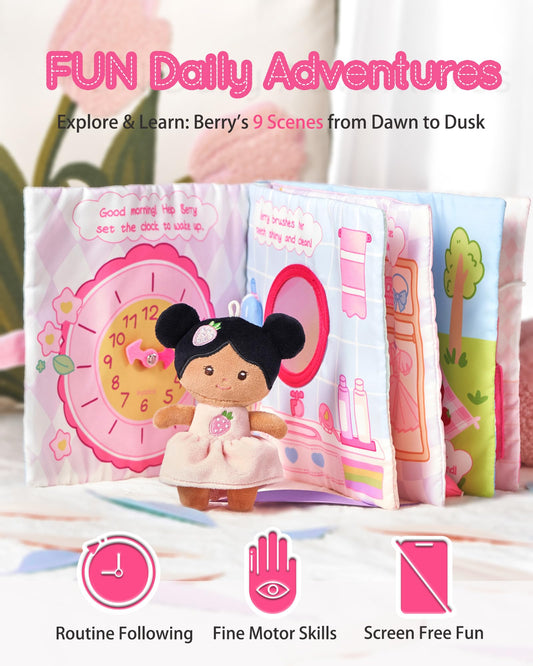 LeyaDoll sensory textures pages promote tactile exploration for babies