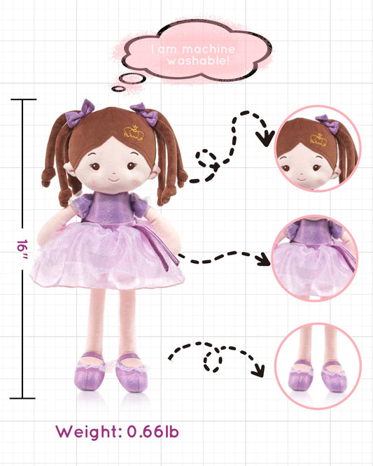LeyaDoll soft baby doll full-body pose highlights flexible limbs for imaginative play.
