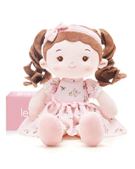 LeyaDoll Soft Baby Doll 16inch face closeup for comforting companionship