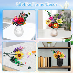 Leyic DIY Flower Bouquet Building Set lavender and baby's breath detail inspiring calm crafting