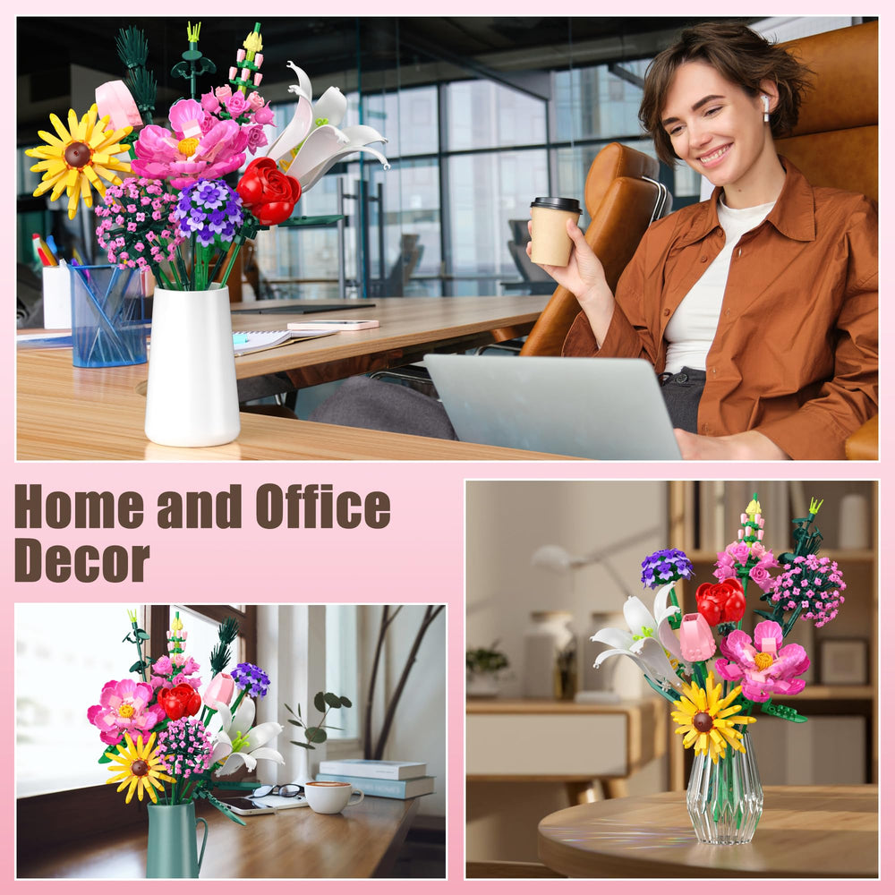 Leyic office-friendly bouquet projects provide calming, hands-on activity at work.