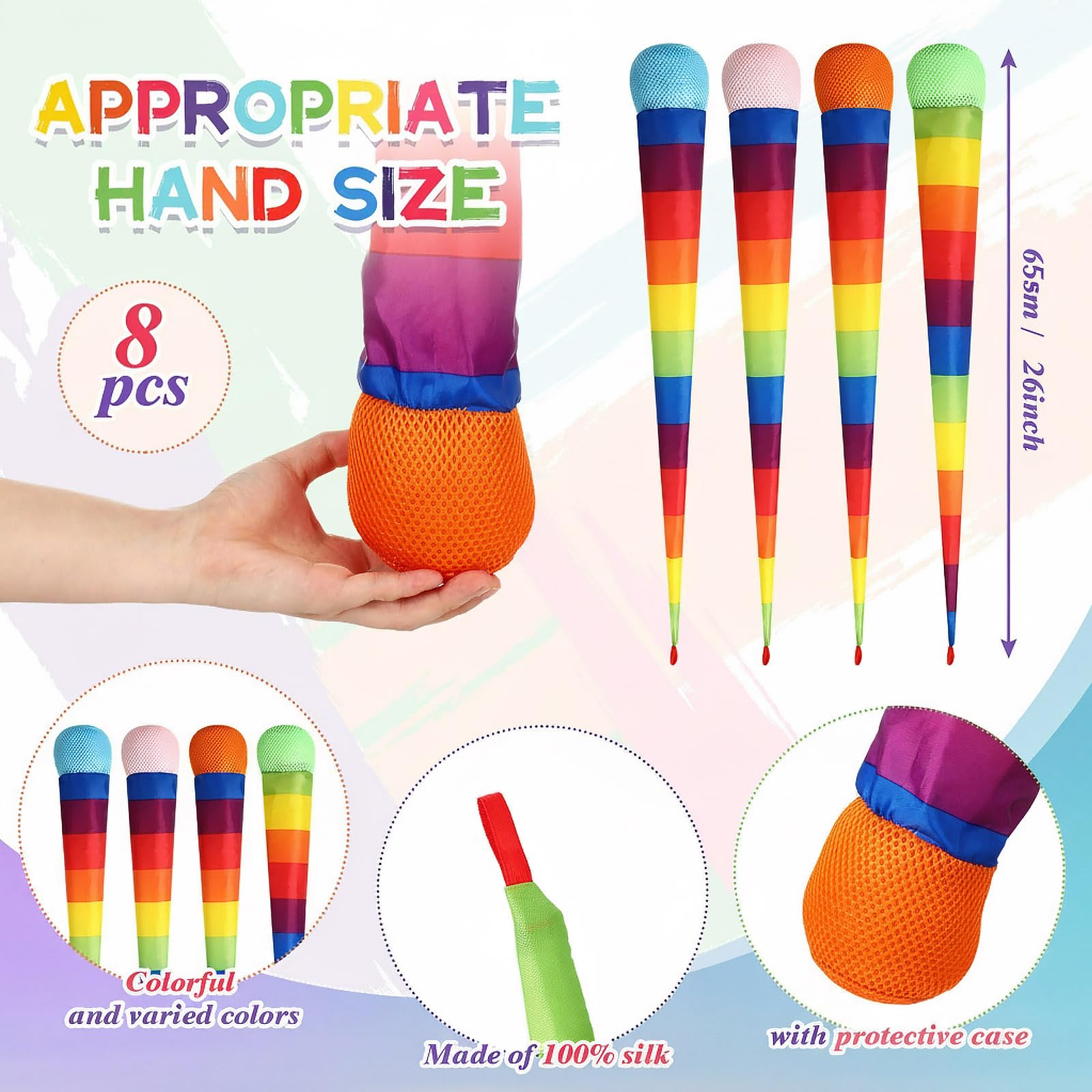 Leyndo comet ball rainbow tail pink top, eye catching color boosts outdoor play.