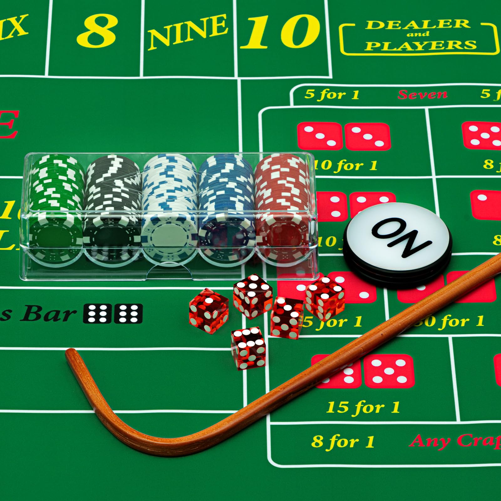 Leyndo carrying bag for portable, organized craps setup