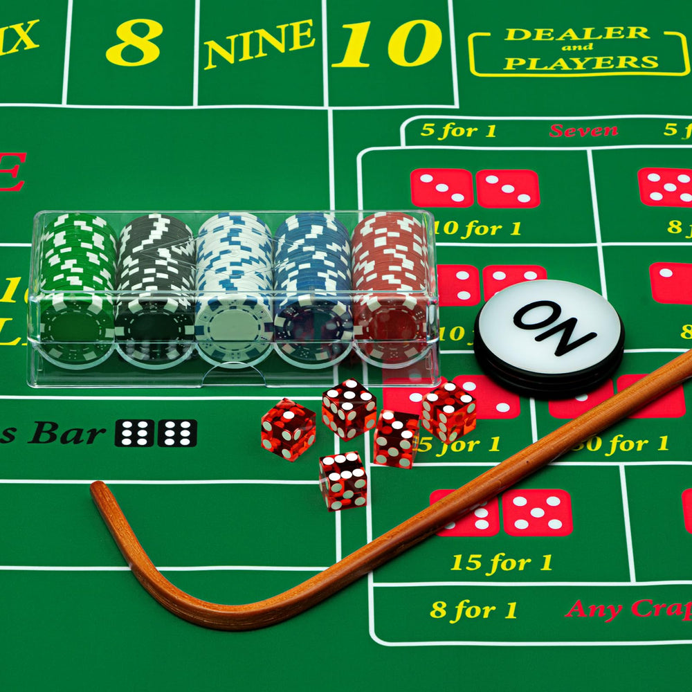 Leyndo carrying bag for portable, organized craps setup