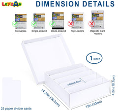 Leyzan 5-row storage box stacked on shelf demonstrates secure nesting and space-saving organization.