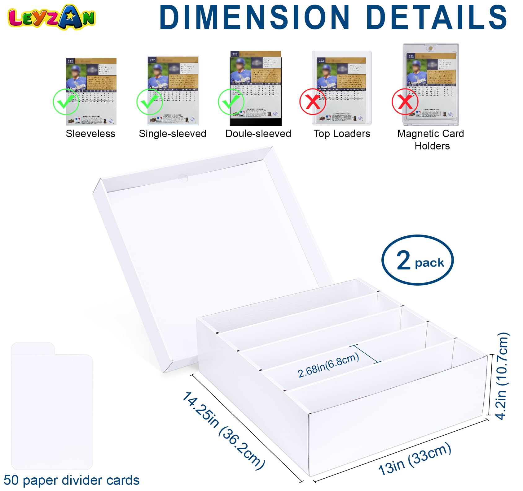 Leyzan divider tray interior highlights organized indexing with writable tabs.