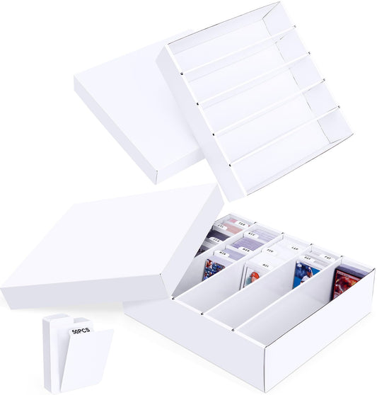 Leyzan 5-row storage box front view shows large card capacity.