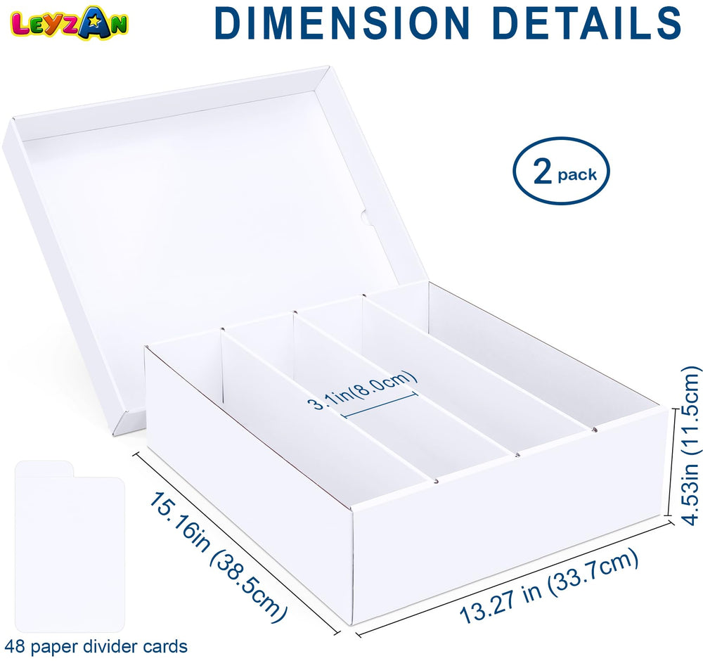 Leyzan card storage box reinforced double-layer design supports heavy stacking.