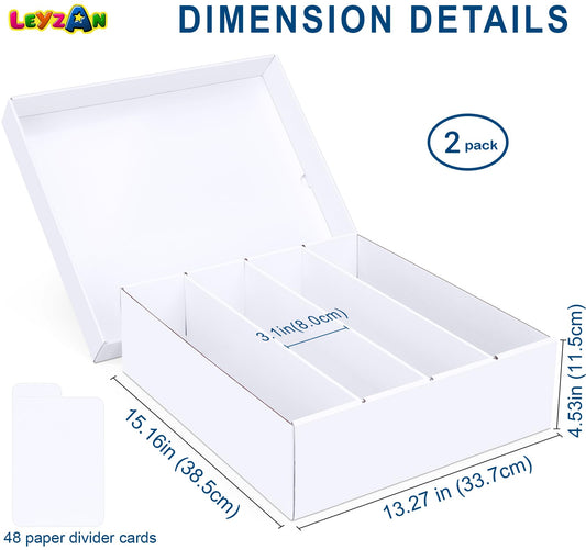 Leyzan card storage box reinforced double-layer design supports heavy stacking.