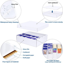 Leyzan card storage box waterproof surface protects cards from moisture.
