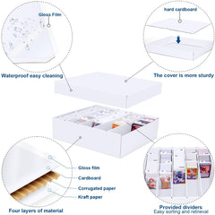 Leyzan dividers and index tabs organize cards with writable labels for quick access.
