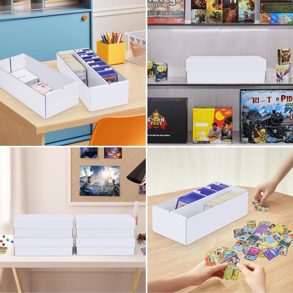Leyzan box stackable on shelves keeps collections organized and accessible
