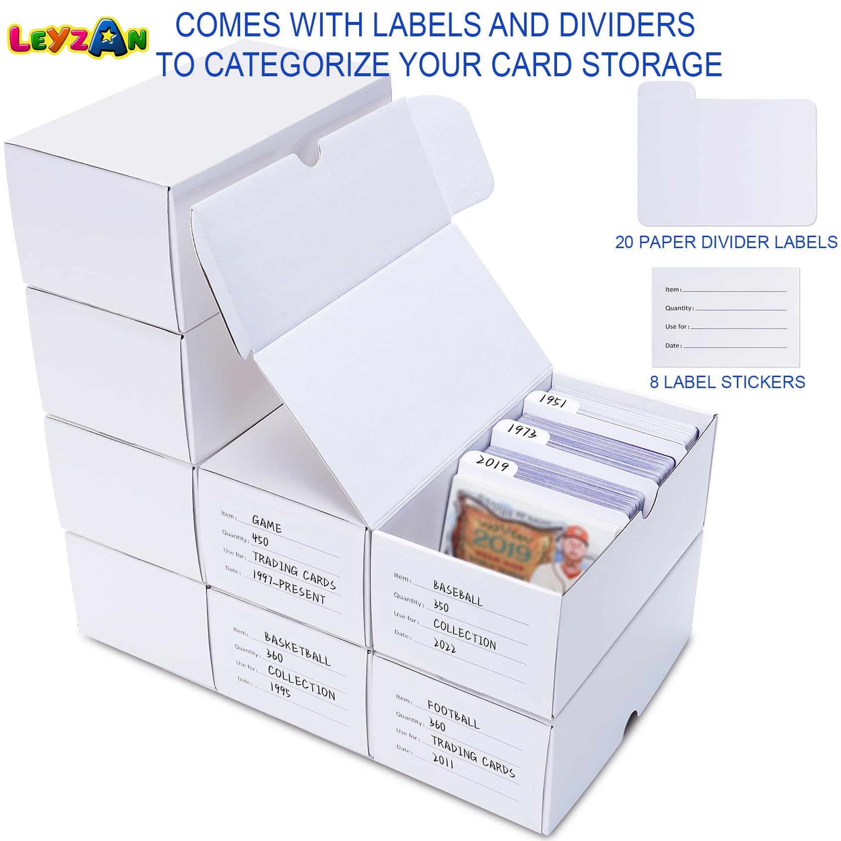 Leyzan sturdy box frame provides solid protection for valuable cards.