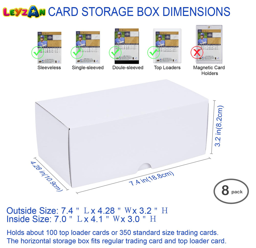 Leyzan sturdy card storage box offers solid protection for collections.
