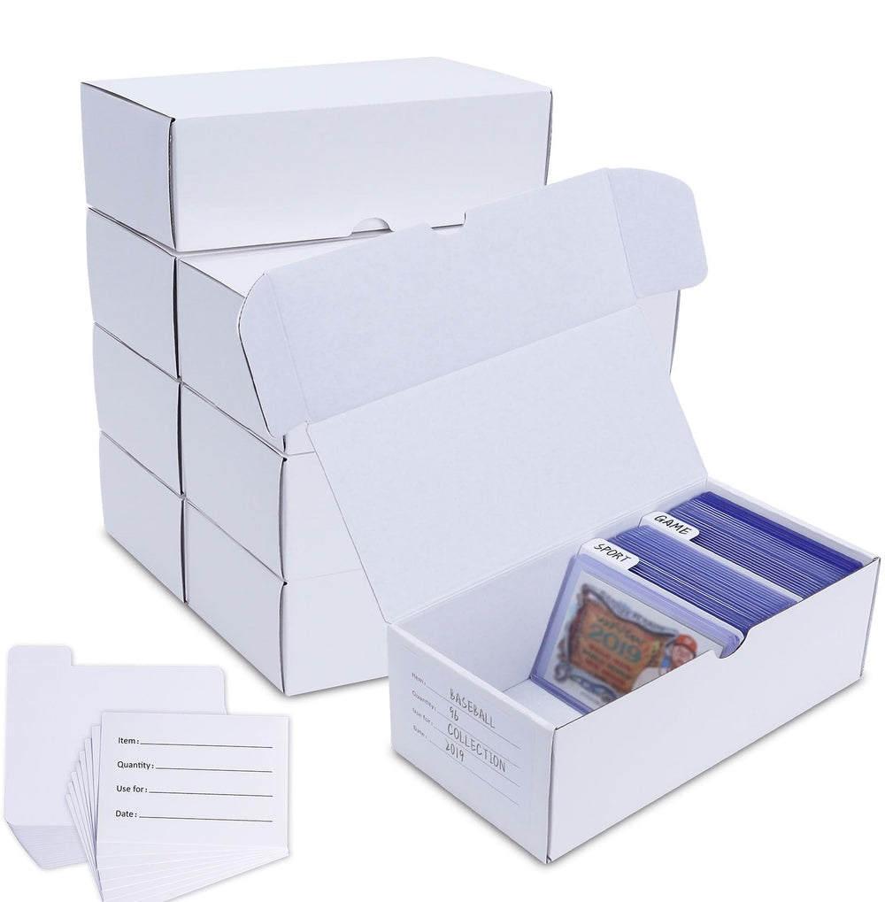 Leyzan toploader storage box 8-pack keeps cards organized and accessible.
