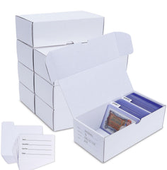 Leyzan toploader storage box 8-pack keeps cards organized and accessible.