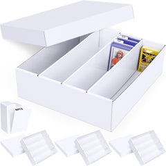 Leyzan trading card storage box four-pack showing large capacity for bulk collections.