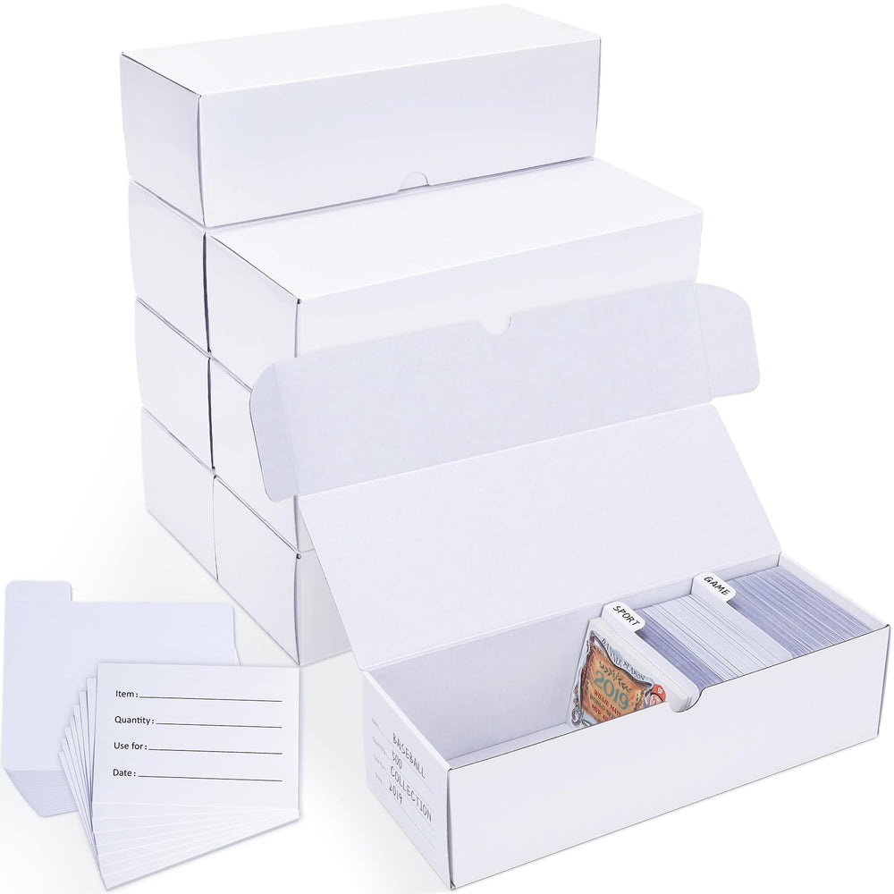 Leyzan trading card storage box exterior view showing sturdy corrugated construction