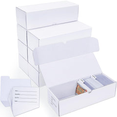 Leyzan trading card storage box exterior view showing sturdy corrugated construction
