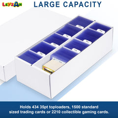 Leyzan two-pack storage ideal for MTG decks, Yu-Gi-Oh!, and sports collections
