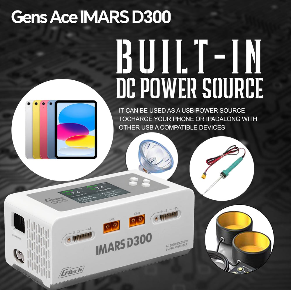 LFisprity IMARS D300 battery setup for quick charging sessions