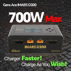 LFisprity IMARS D300 seven modes graphic for charging, discharging, and balancing