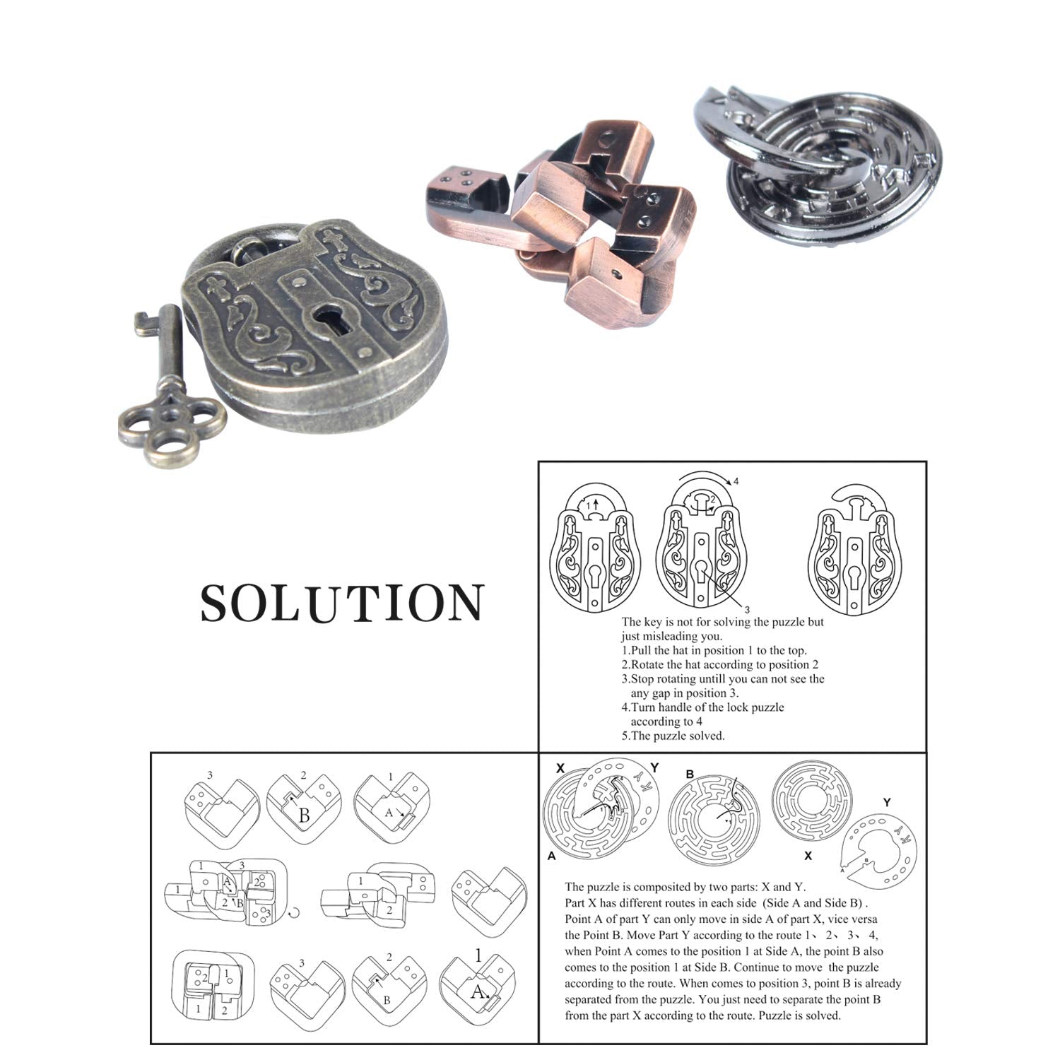 LFLQ Metal Hole Lock assembly illustrates a challenging brain workout in metal.