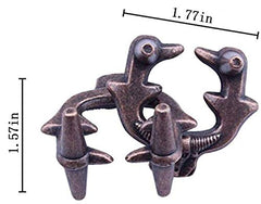 LFLQ metal hole lock pieces close-up highlighting durable zinc alloy construction.