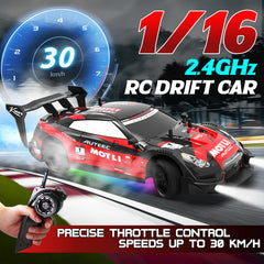 LFOLUSU RC drift car 4WD system delivering strong traction on diverse surfaces.