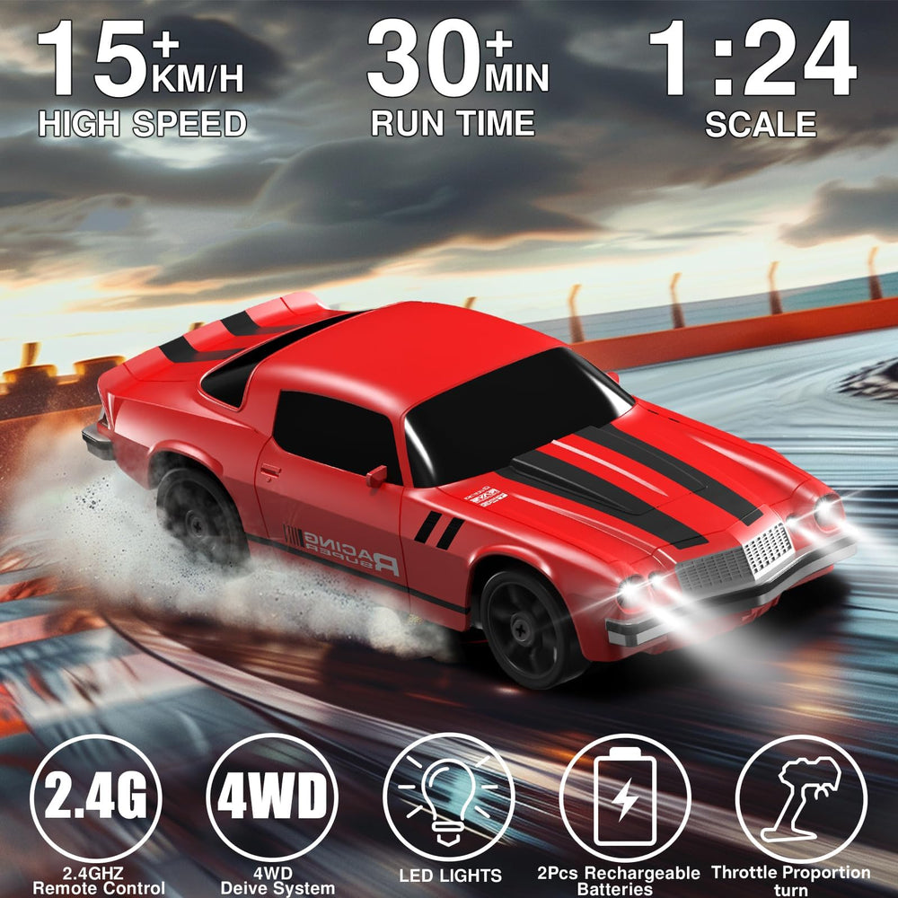 LFOLUSU RC drift car drift ability enables smooth spins and precise control