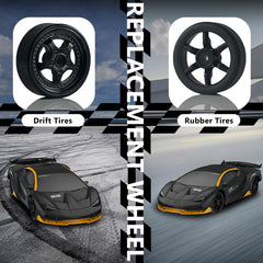 LFOLUSU RC drift car drift tires enable smooth transitions on tracks.