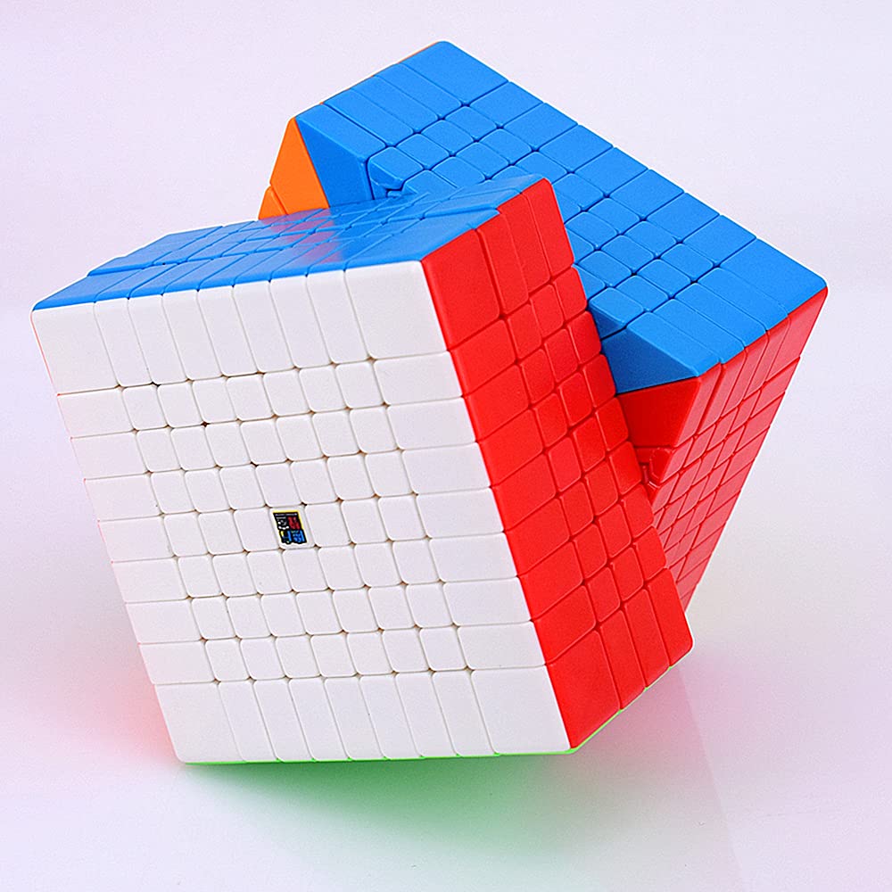 Moyu Meilong 9x9x9 corner-cutting action for precise turns.
