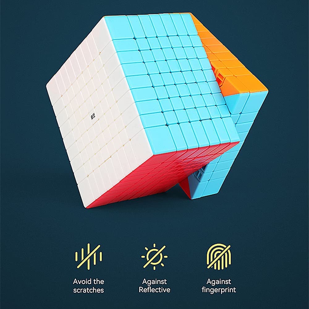 Assembled LiangCuber QY 9x9x9 cube ready for display and solving.