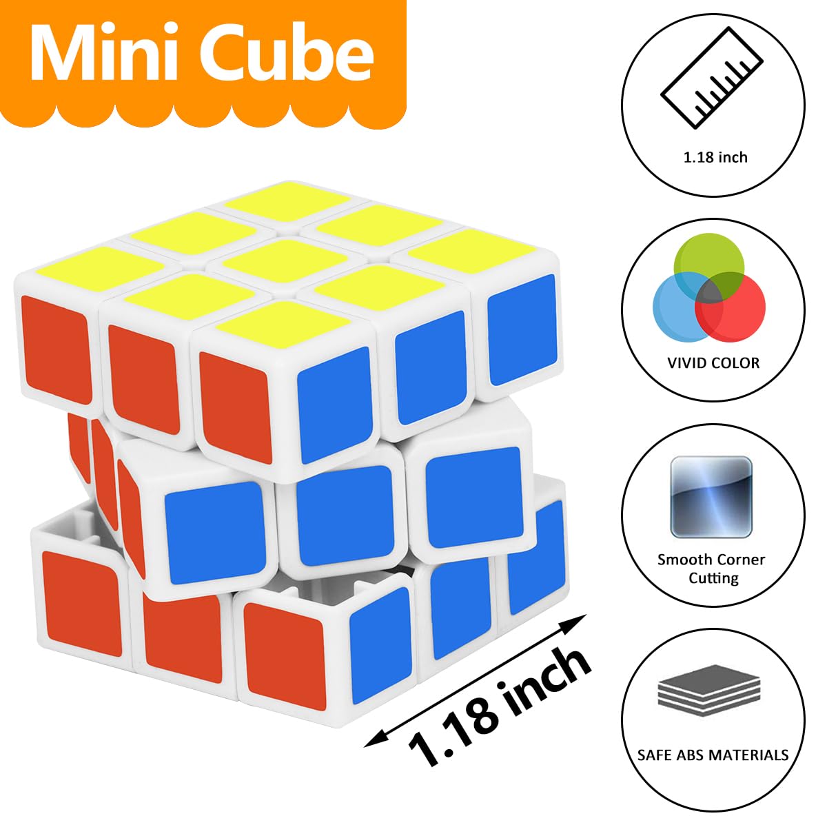 Libay 3x3 magic cube colors offer vivid, kid-friendly brain teasers.
