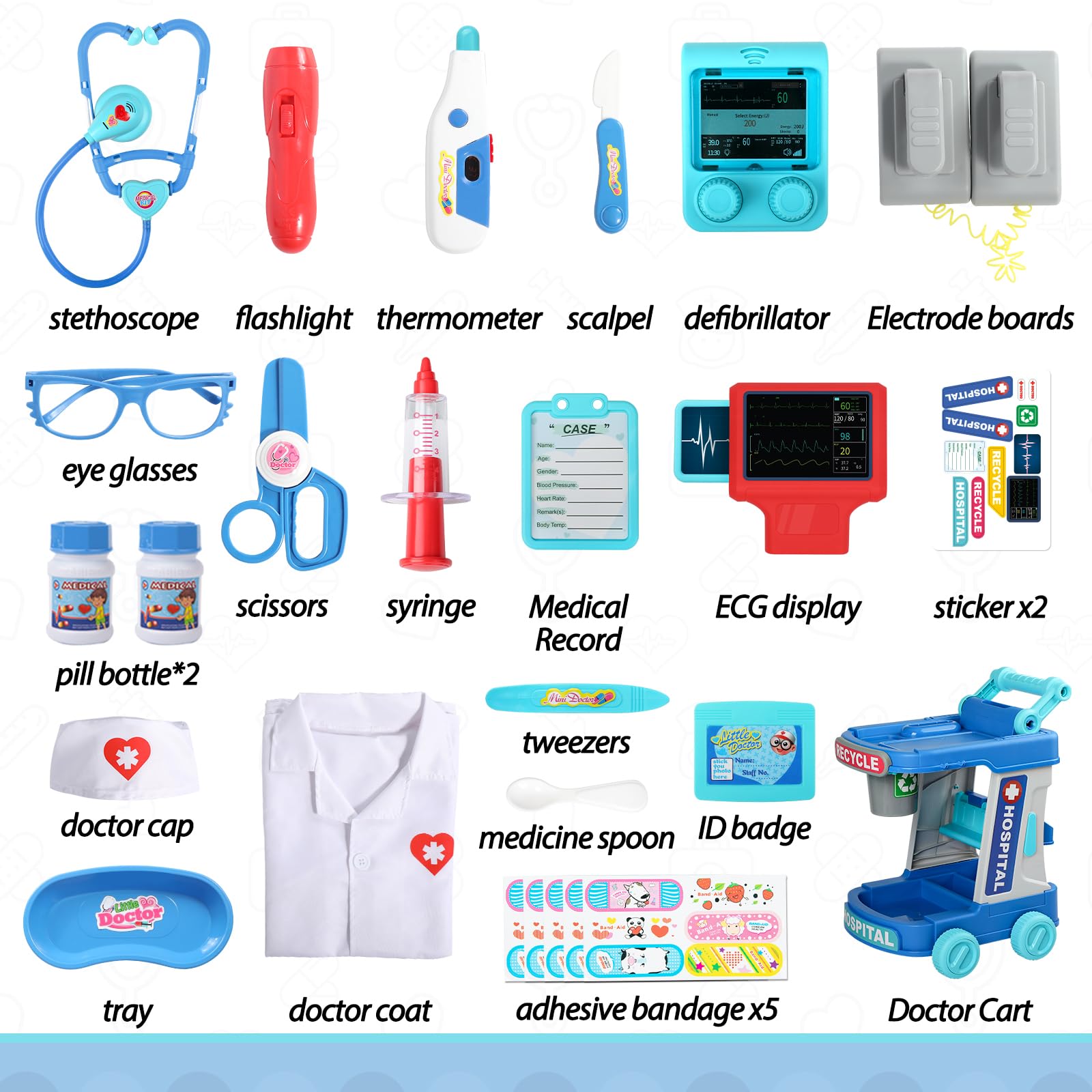Liberry Doctor Kit bandages for kid-friendly healing pretend.