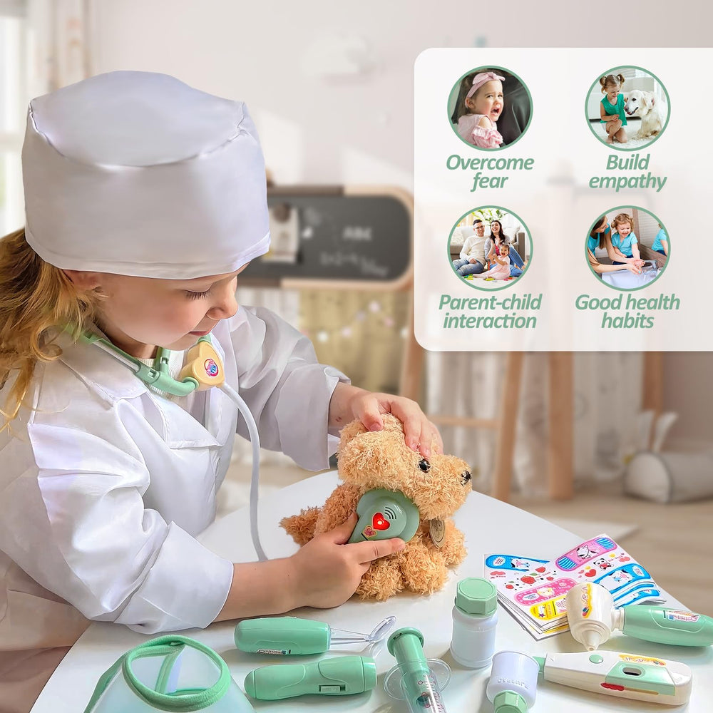 Liberry Doctor Kit dental mirror for detailed checks during imaginative sessions.