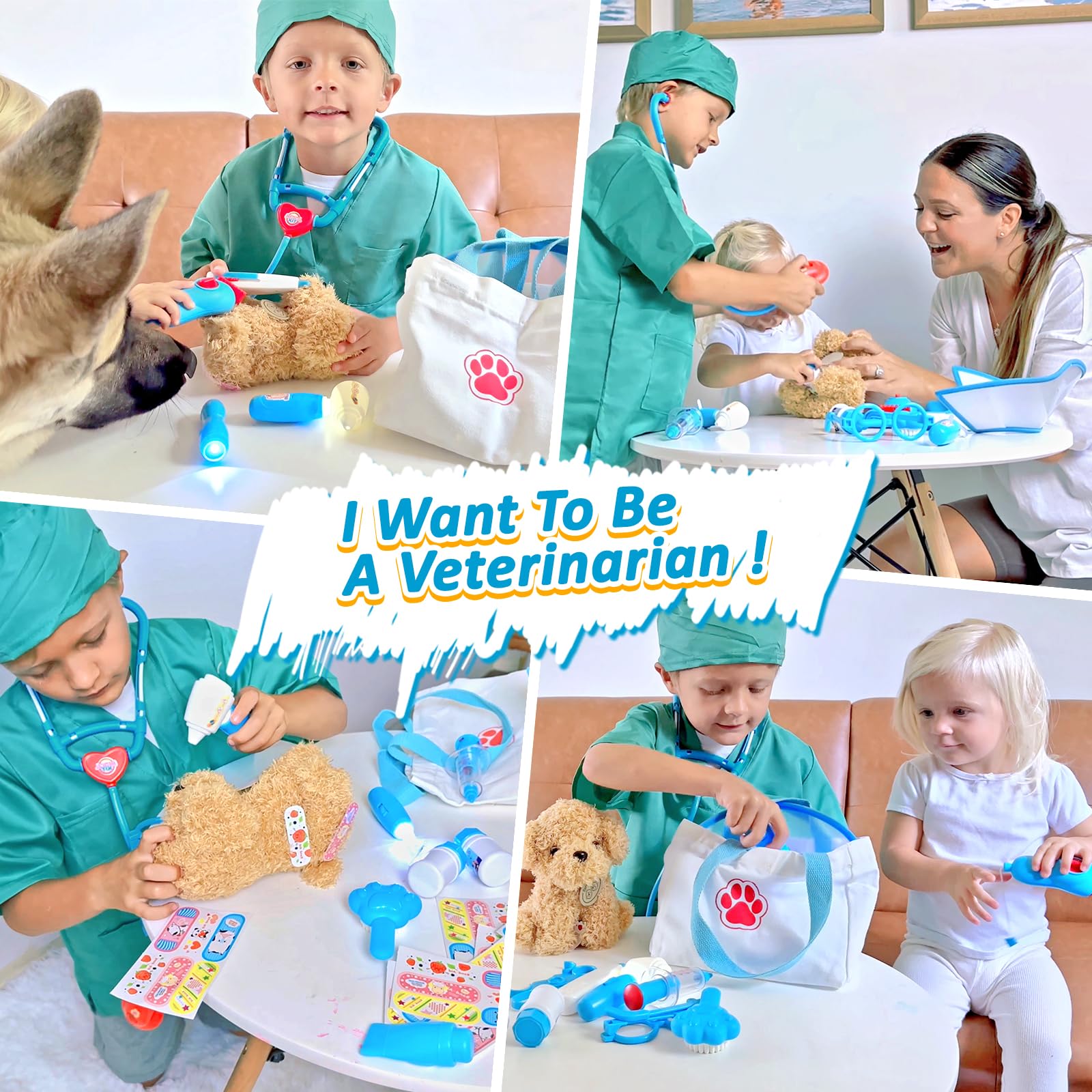 Liberry Doctor Kit educational pretend play boosts imagination and social skills.