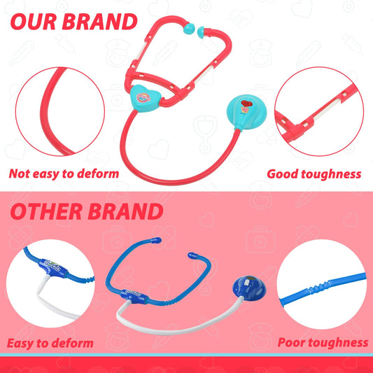 Liberry Doctor Kit stethoscope for realistic role play and early medical vocabulary exploration.