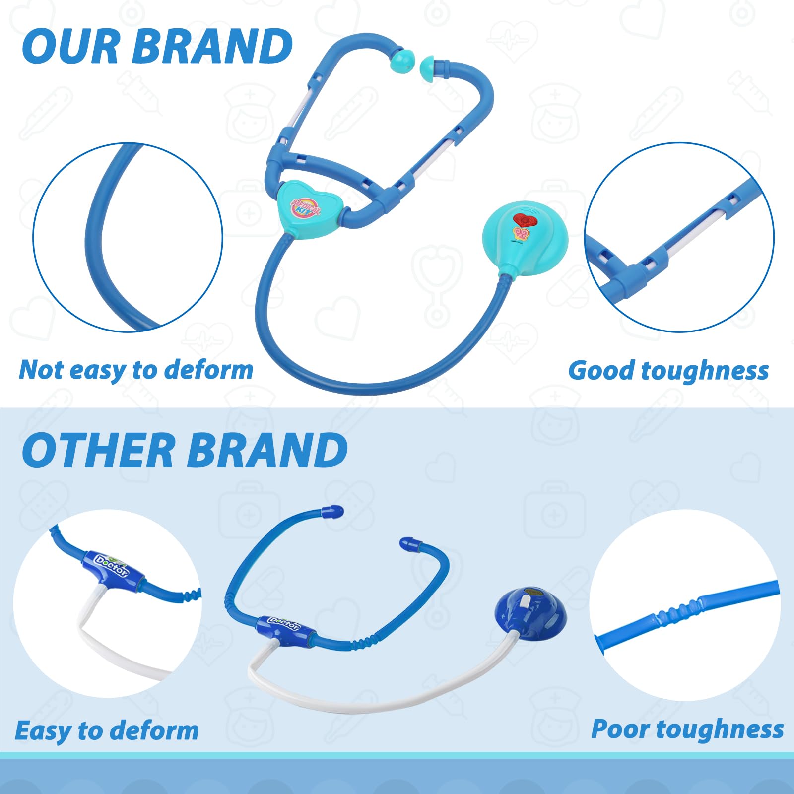 Liberry Doctor Kit stethoscope for realistic pretend checkups.