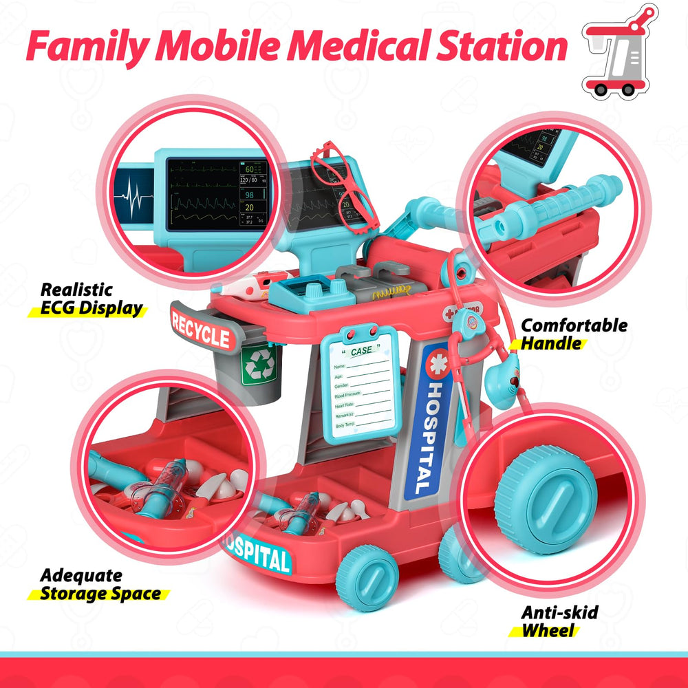 Liberry Doctor Kit thermometer for patient checks during pretend healthcare scenes.