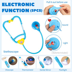 Liberry Doctor Kit thermometer enables accurate-feel medical play and learning.