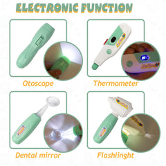 Liberry Doctor Kit tools spread encourages realistic pretend medical exams and practice.